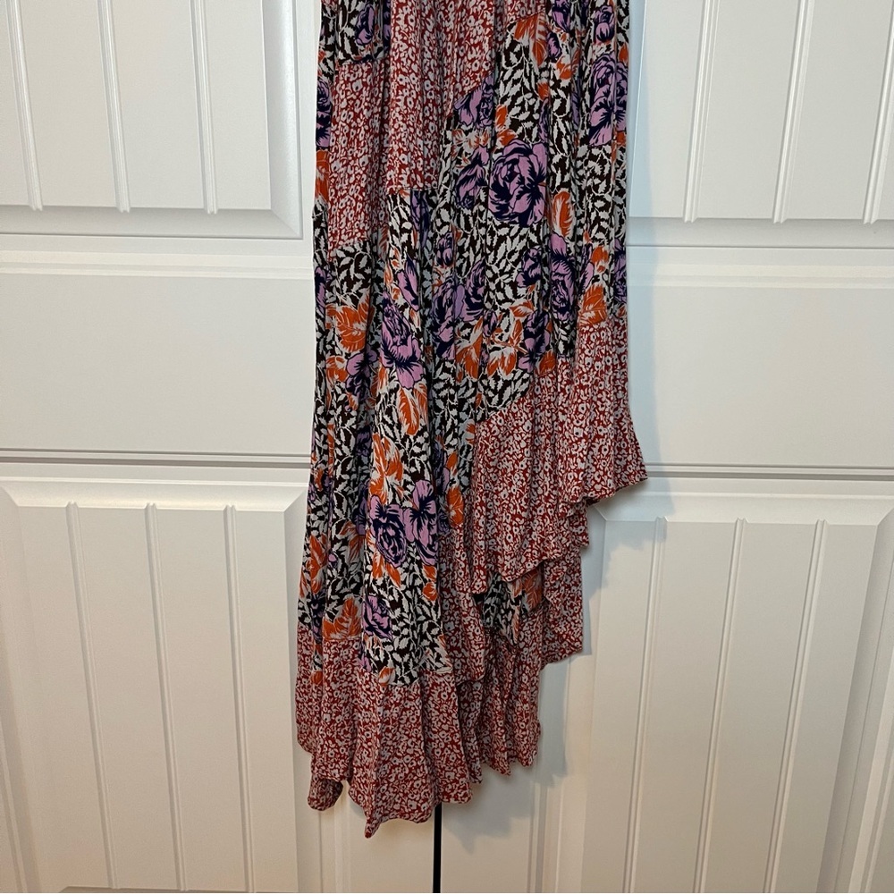 Intimately Free People Gabriela Dress Floral Patchwork Ruffle Spring Size XS - Picture 6 of 14